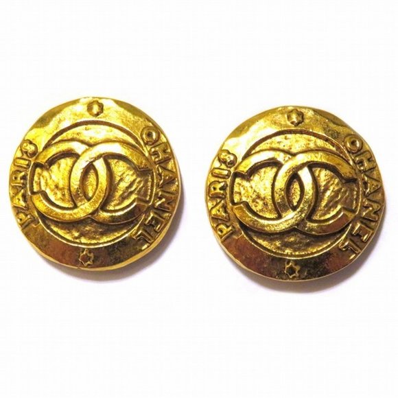CHANEL Jewelry - Chanel CHANEL Coco Mark 28 Earrings Gold Ladies